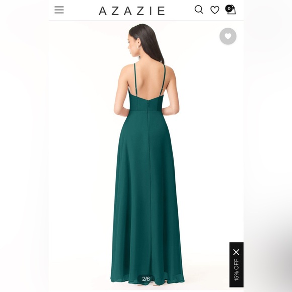 Azazie Bailey Dress Size 8 - Picture 2 of 4